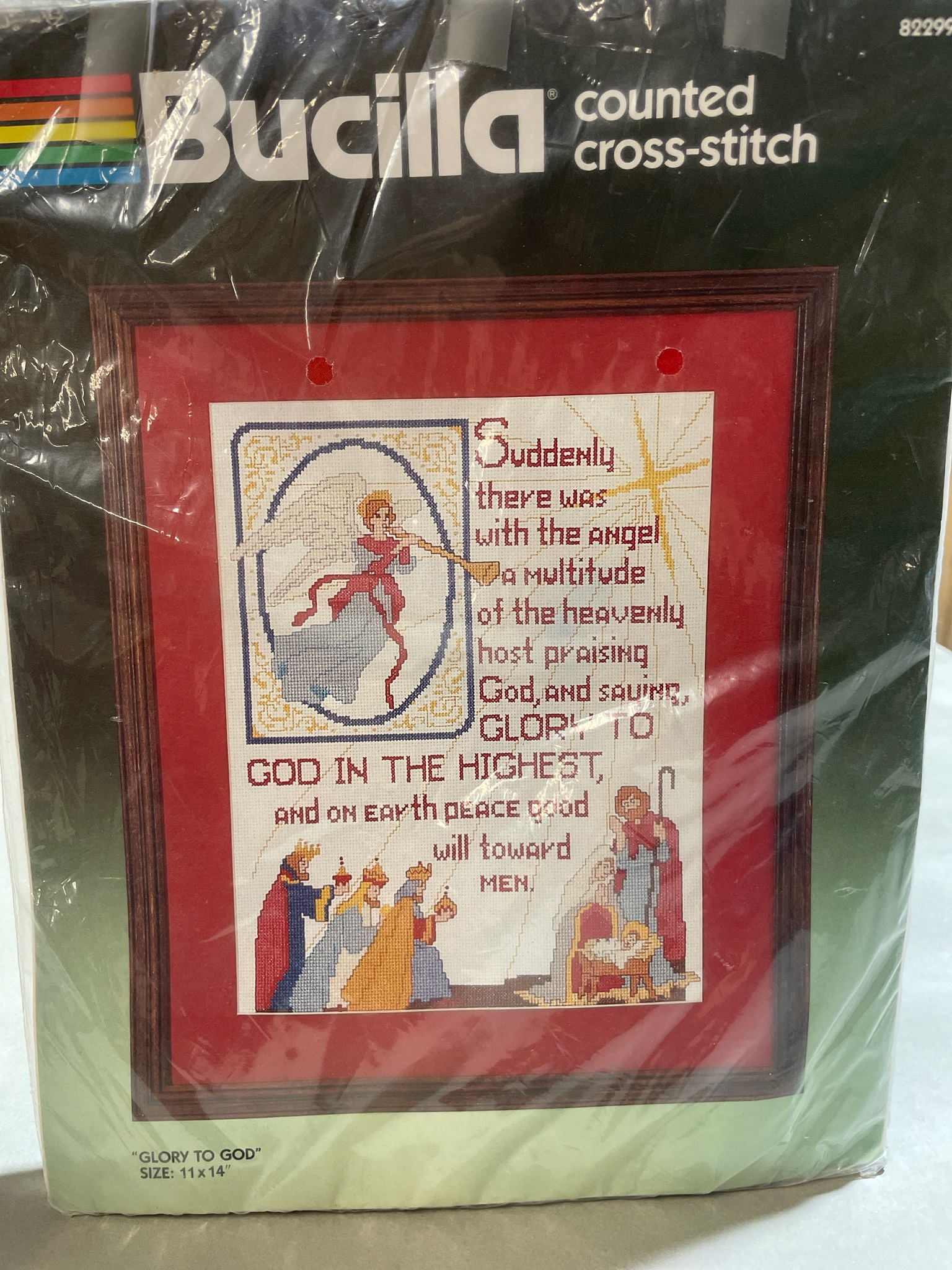 Bucilla Multicolor Religious Cross Stitch Kit Size 11 x 14 in