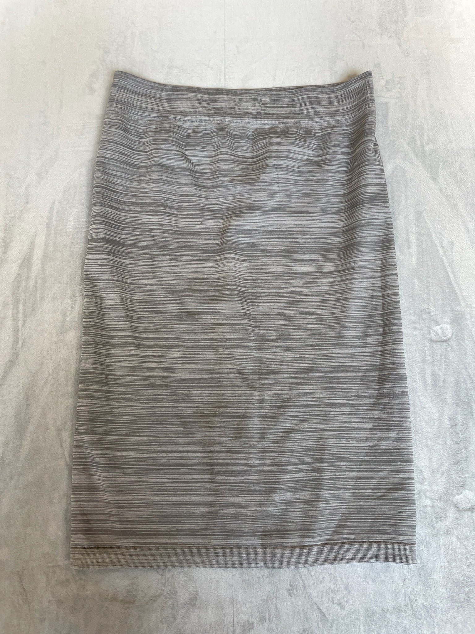 CUE LIMON Gray Polyester Knit Skirt Size L/XL