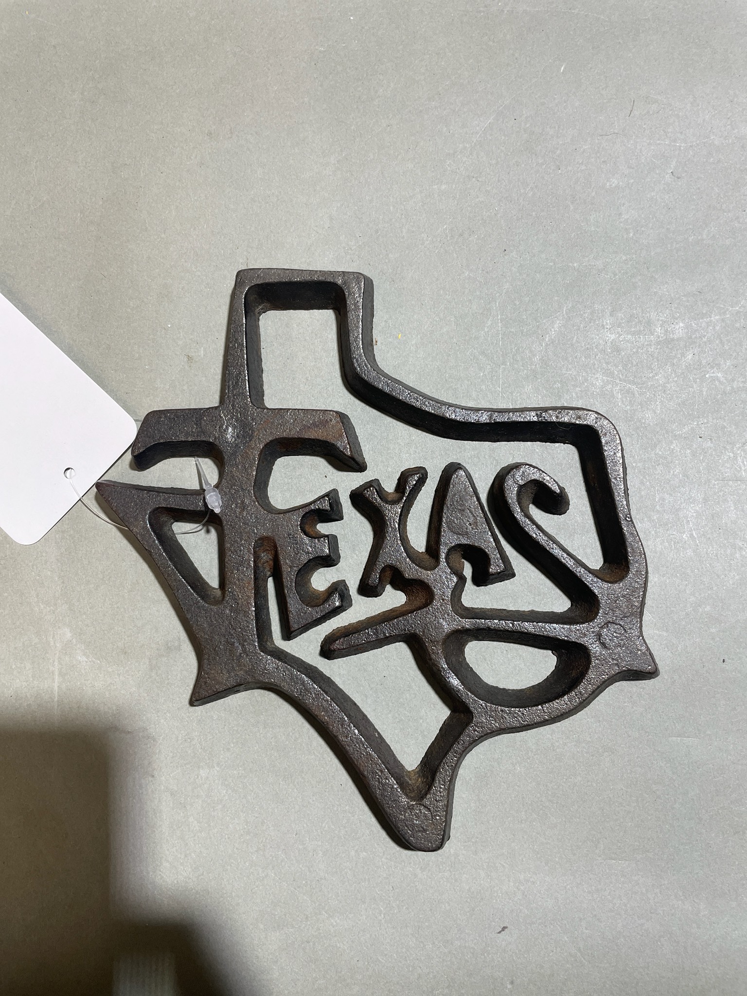 Dark Brown Texas Metal Trivet