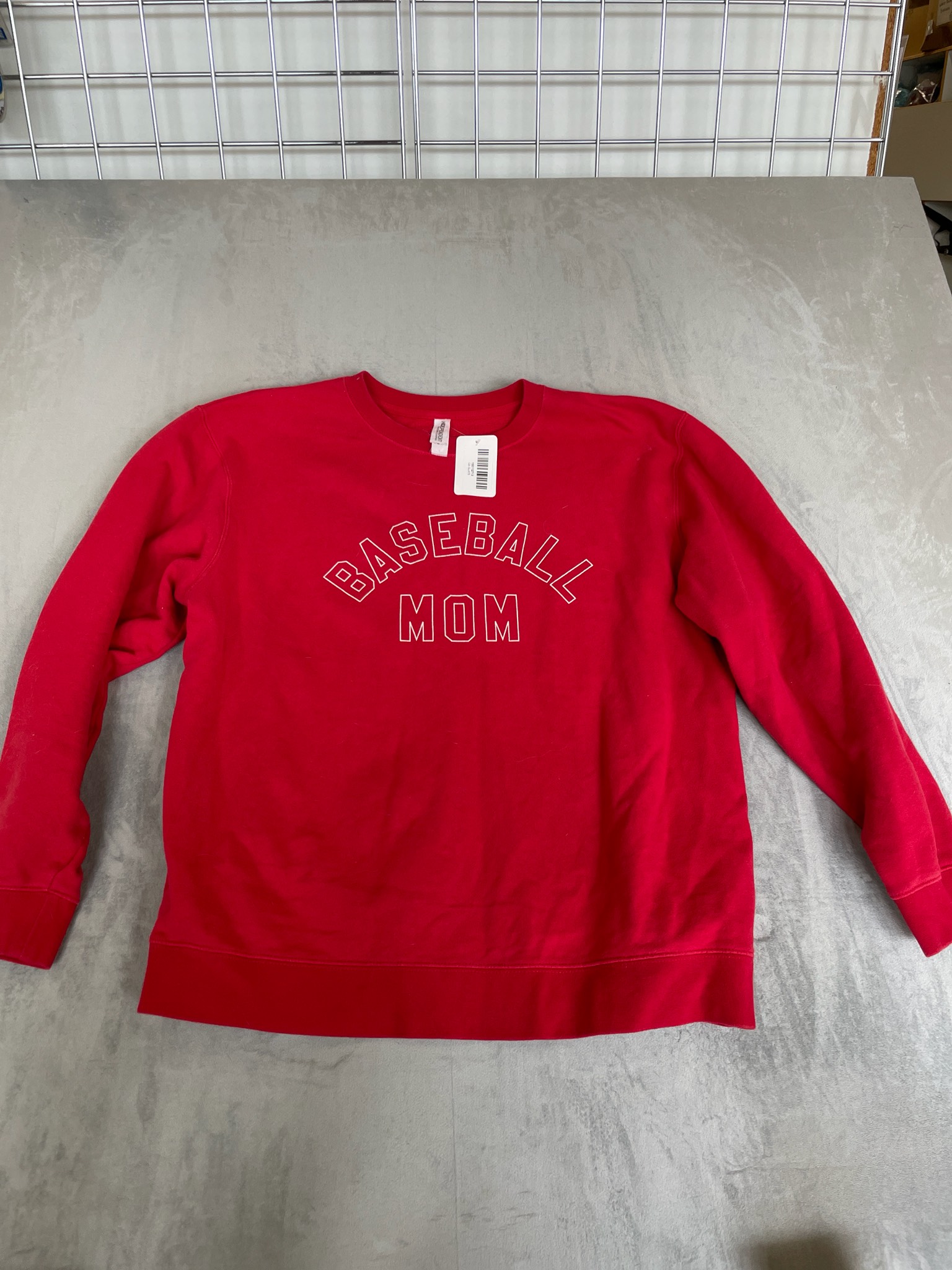 Gildan Red Graphic Sweatshirt