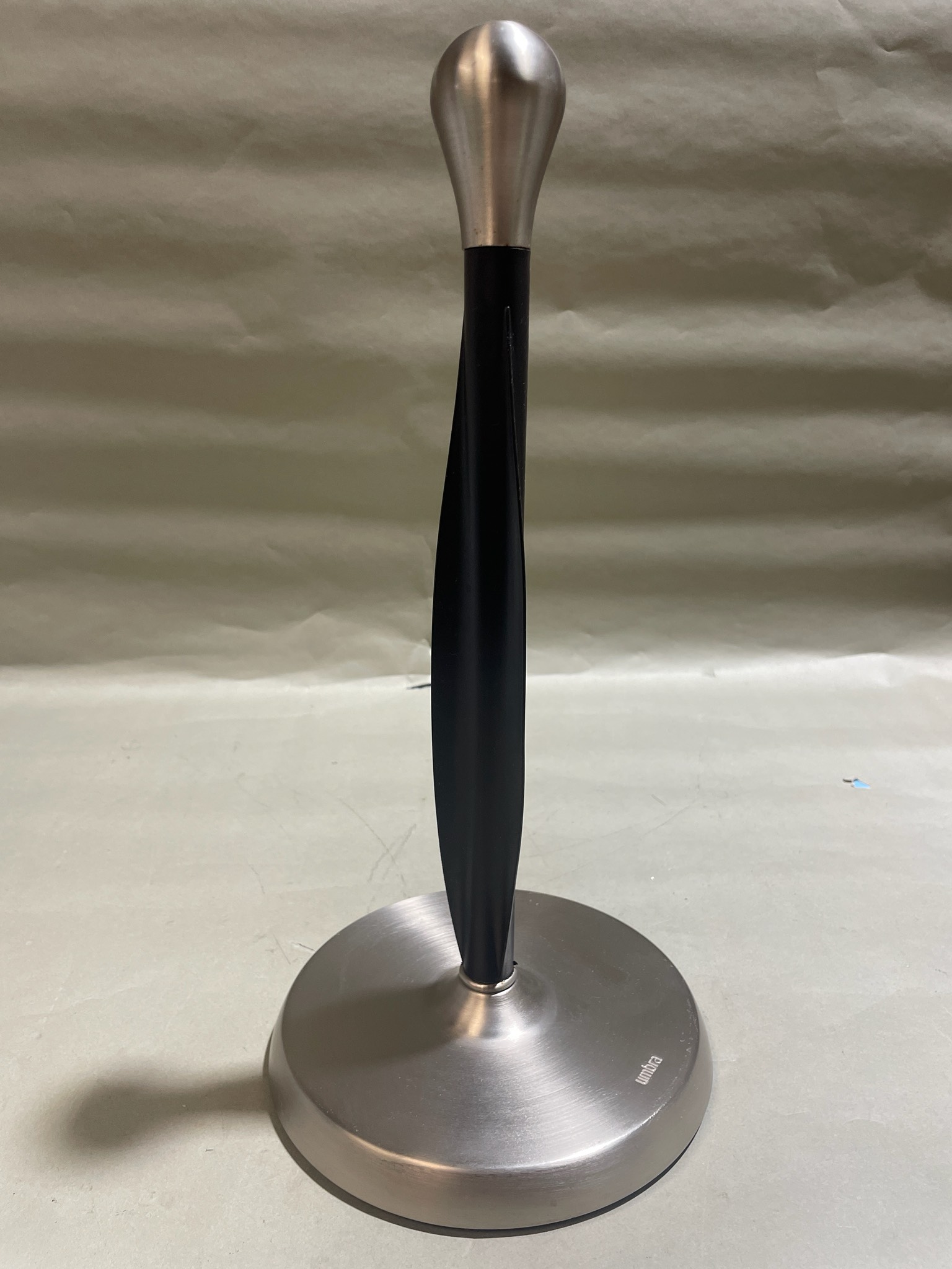 Umbra Black and Nickel Finish Countertop Paper Towel Holder
