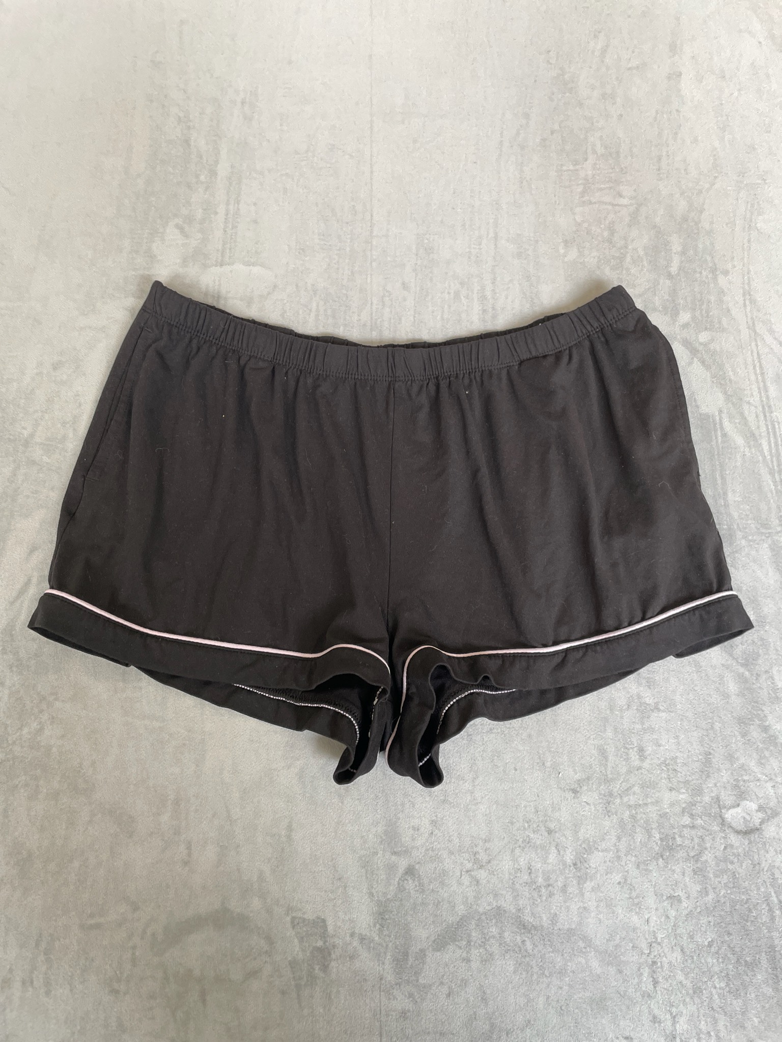 Jockey Black Piped Shorts Size 16-18