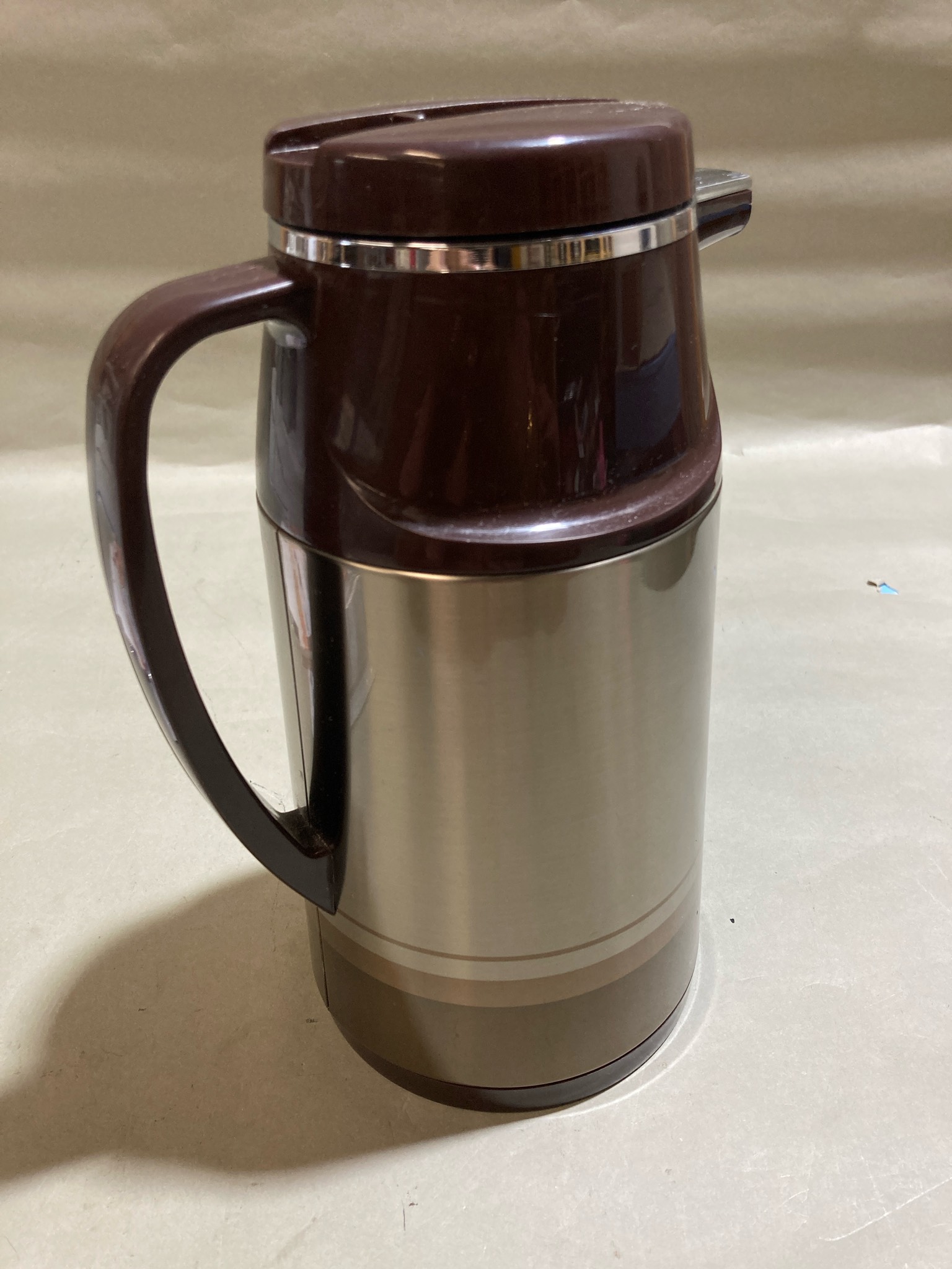 Silver Pump Top Beverage Server