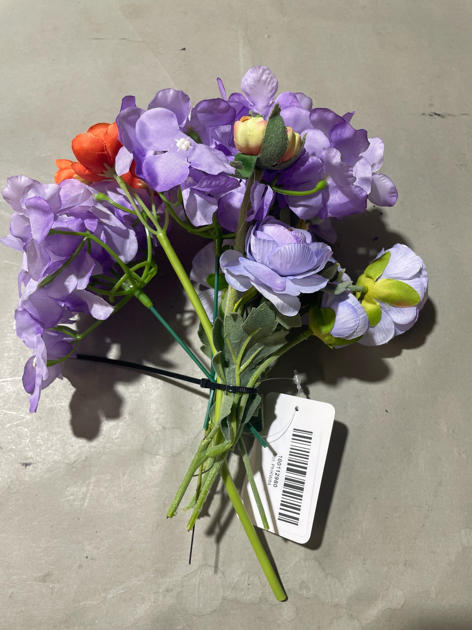Purple Mixed Artificial Flower Bouquet