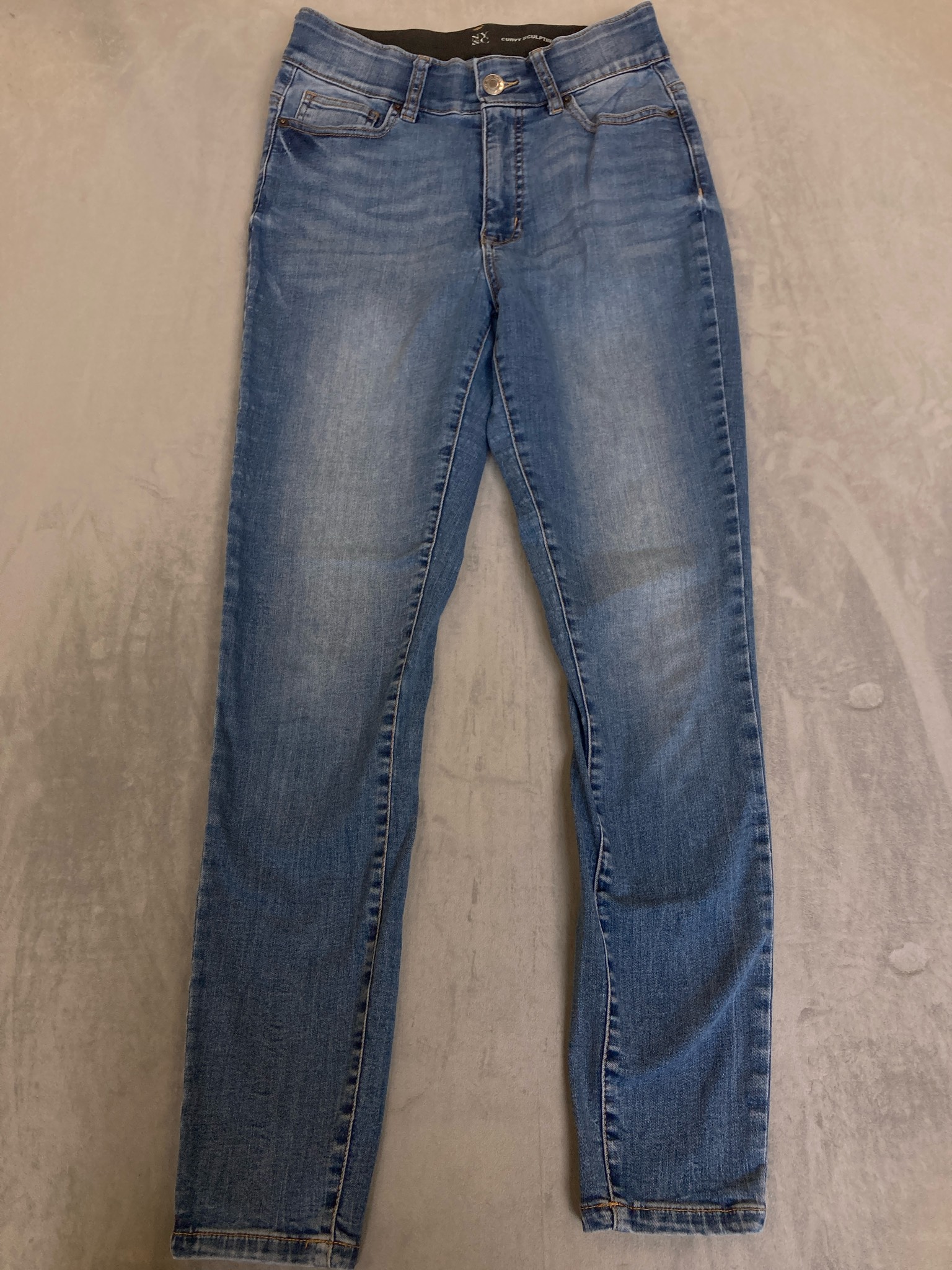 NY&C Blue Denim Skinny Jeans Size 8 Tall