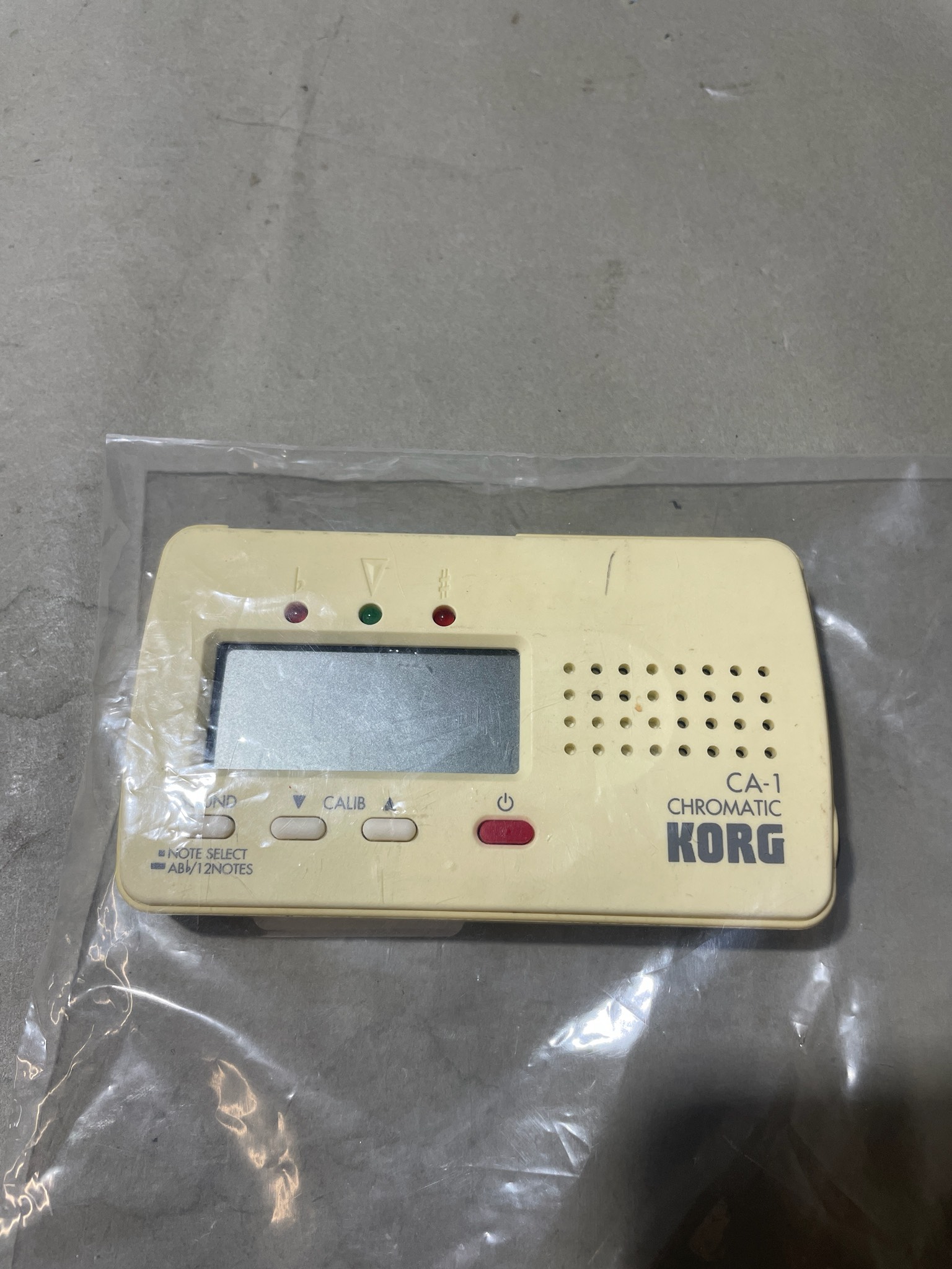 Korg Cream Handheld Chromatic Tuner