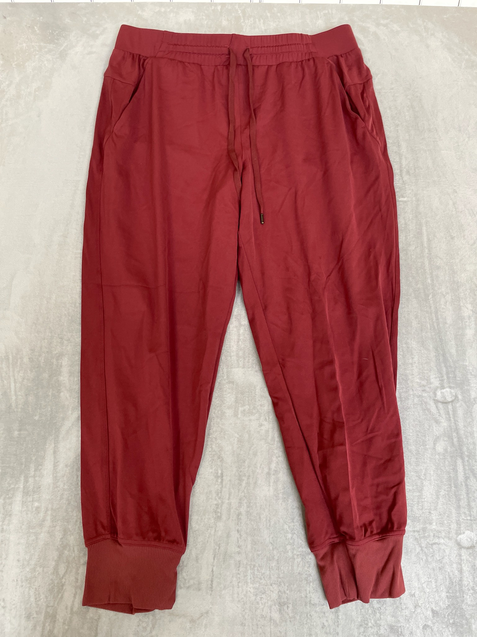 A|X Burgundy Nylon Jogger Pants