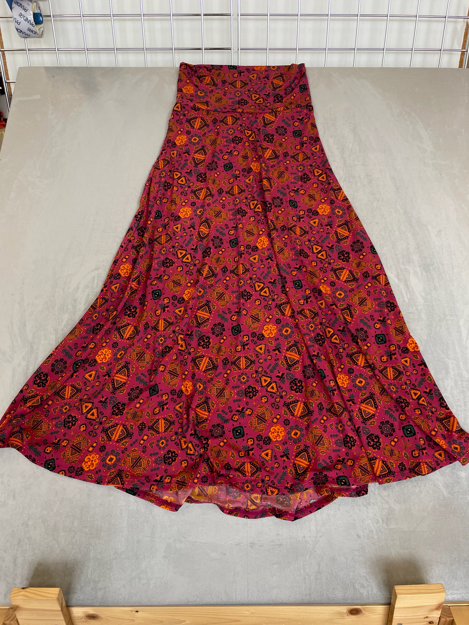 LuLaRoe Multicolor Print Maxi Skirt Size XS