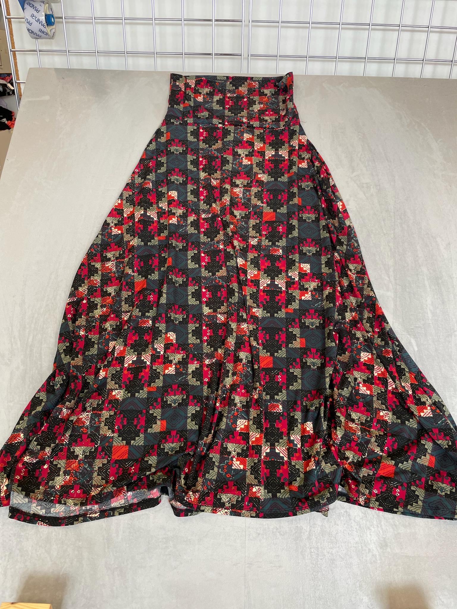 LuLaRoe Multicolor Patchwork Floral Maxi Skirt Size XS