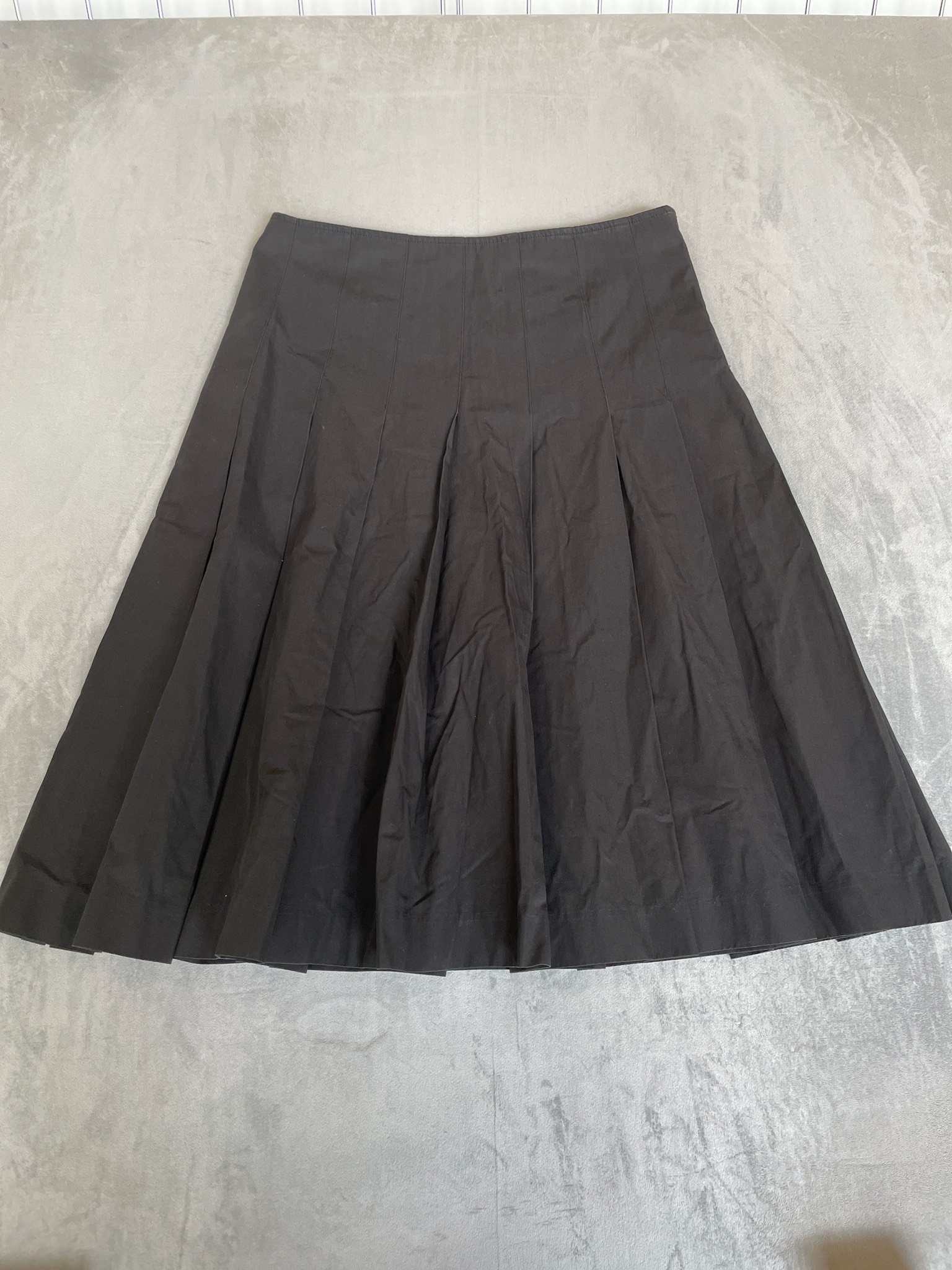 Banana Republic Black Pleated Skirt Size 8