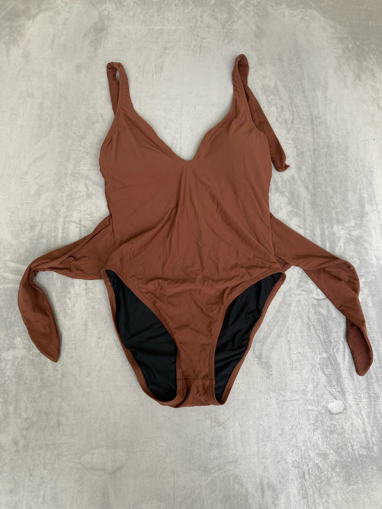 Antonio Melani Rust Brown One-Piece Swimsuit