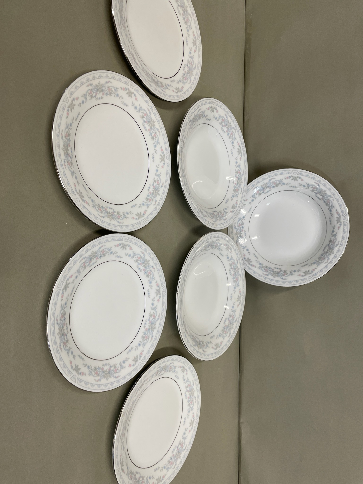 Fairfield rosepoint fine china yung shen set of 7